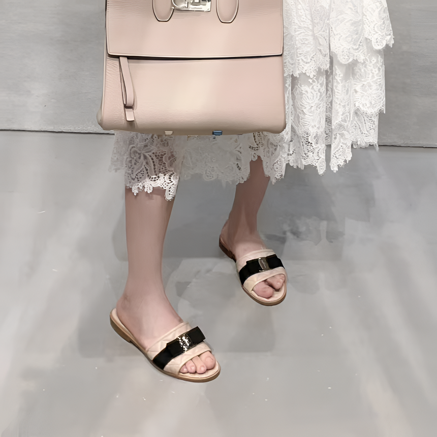 【电绣拖鞋】夏季经典舒适气质流行百搭拖鞋露趾