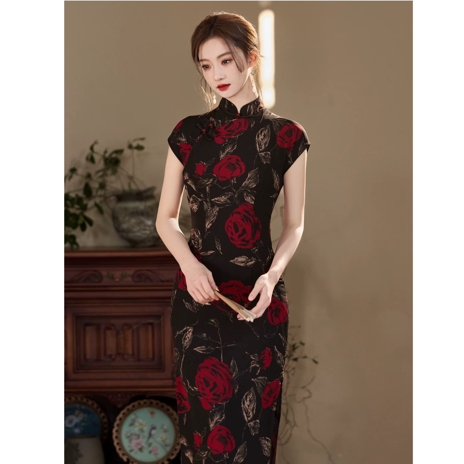 【姹紫嫣红】椿屿旗袍女春夏新款复古新中式改良版旗袍连衣裙气质
