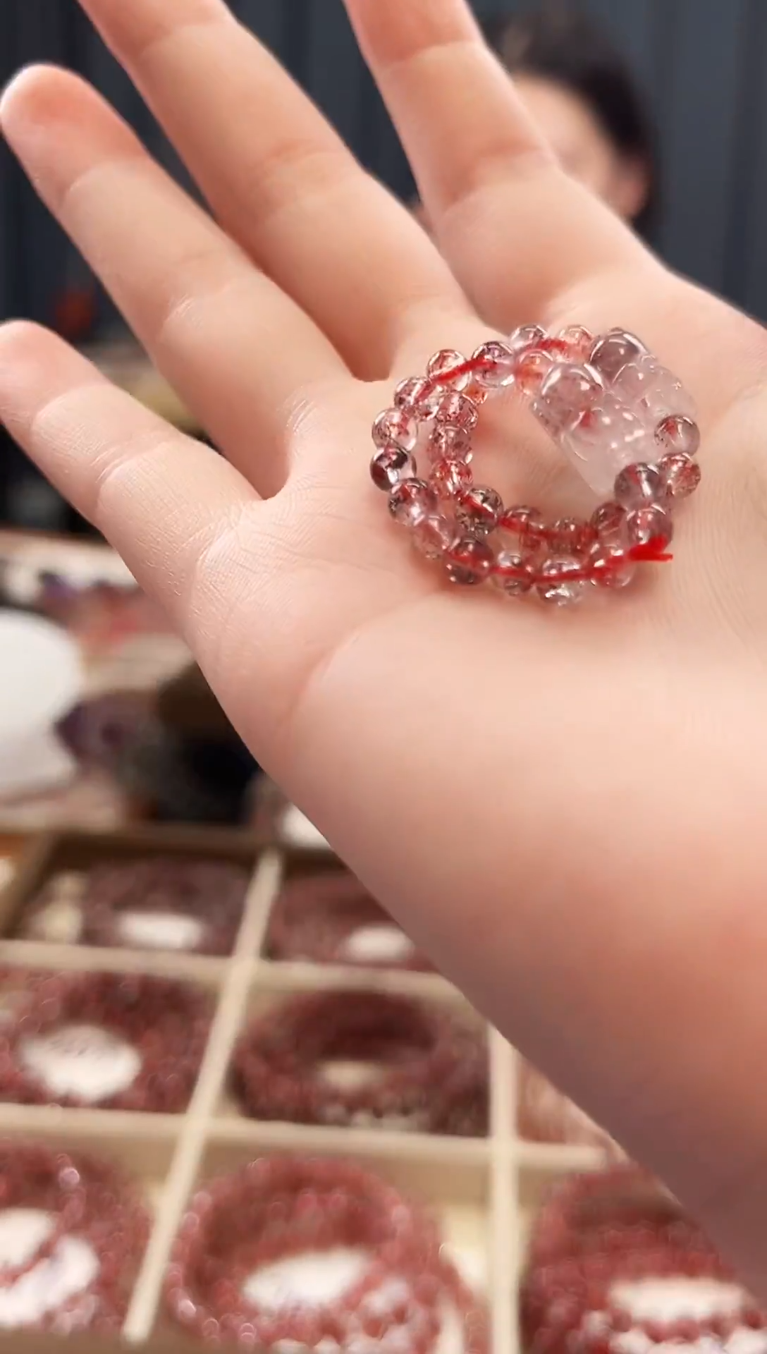 未镶嵌手串水晶金草莓超七貔貅戒圈【多样性发一】