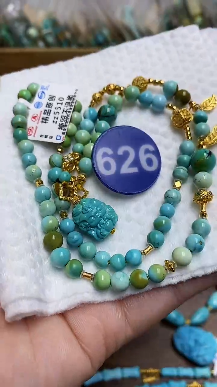 【闪购商品】绿松石项链银S925镶嵌626