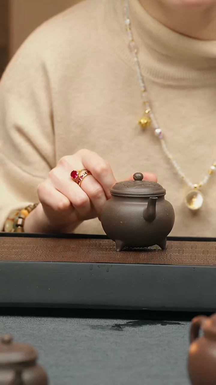 【闪购商品】紫砂茶壶五堂 大彬如意140cc