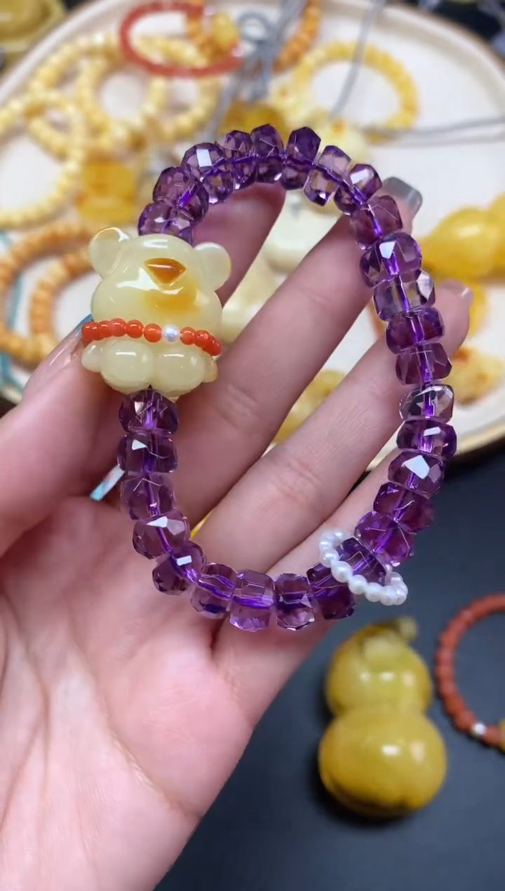 【闪购商品】蜜蜡裸石未镶嵌手串A436|1380