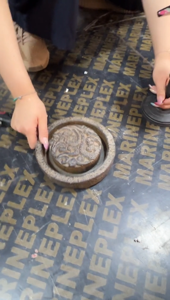 陶土【火山泥】祥云接水盘