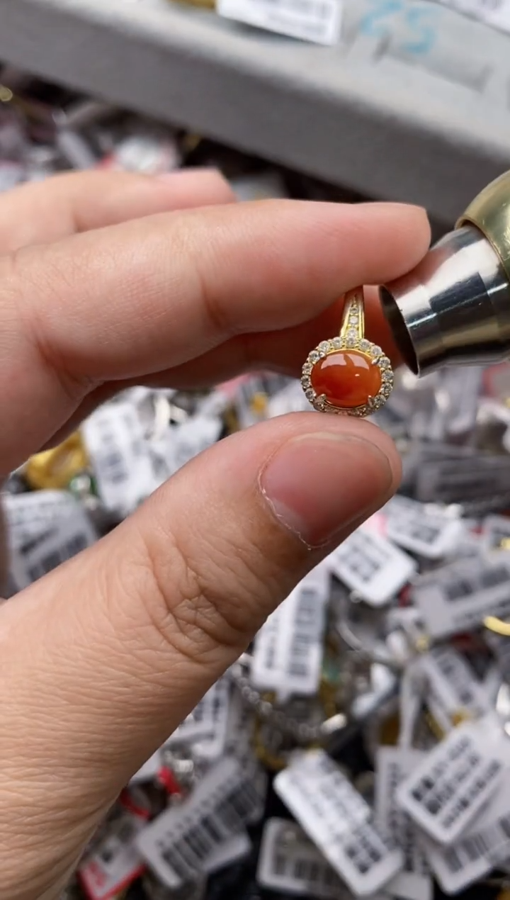 【闪购商品】翡翠戒指银S925镶嵌88888---1