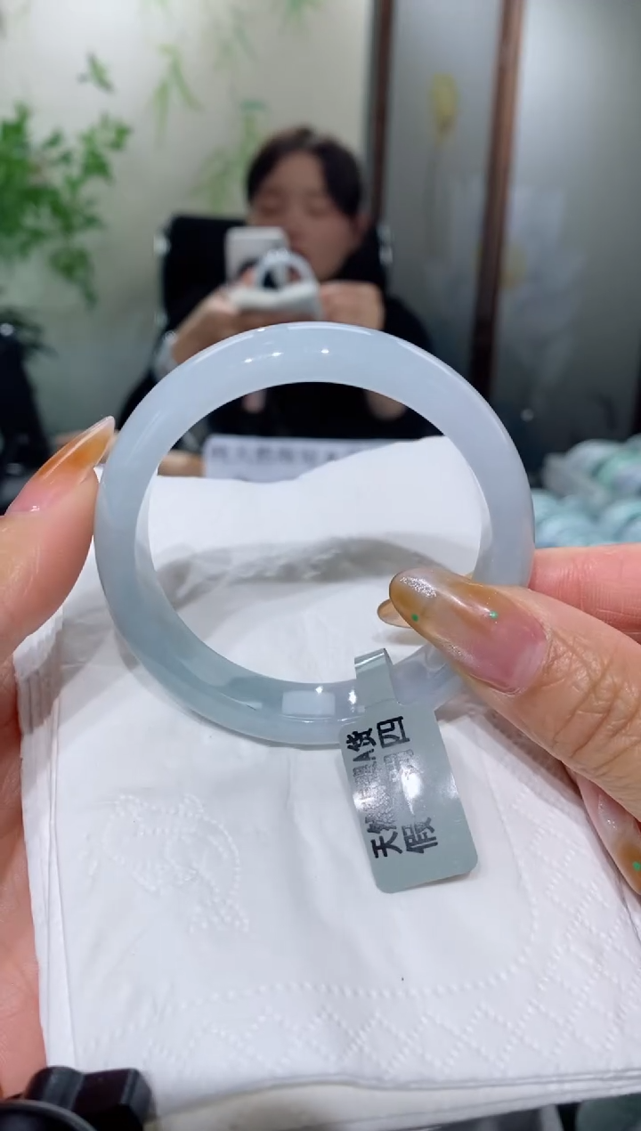 未镶嵌手镯翡翠圈口53.5