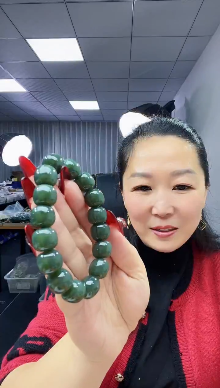 未镶嵌手链和田玉天然和田玉新疆且末商务蓝14老型