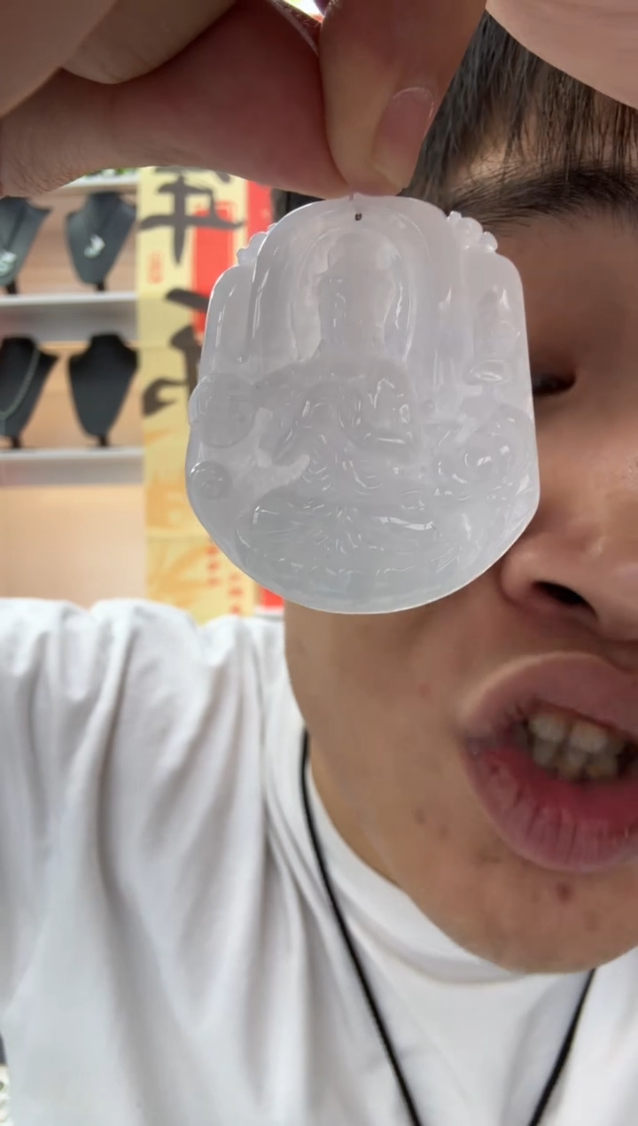 【闪购商品】翡翠颈饰未镶嵌天然翡翠A货孤品一件