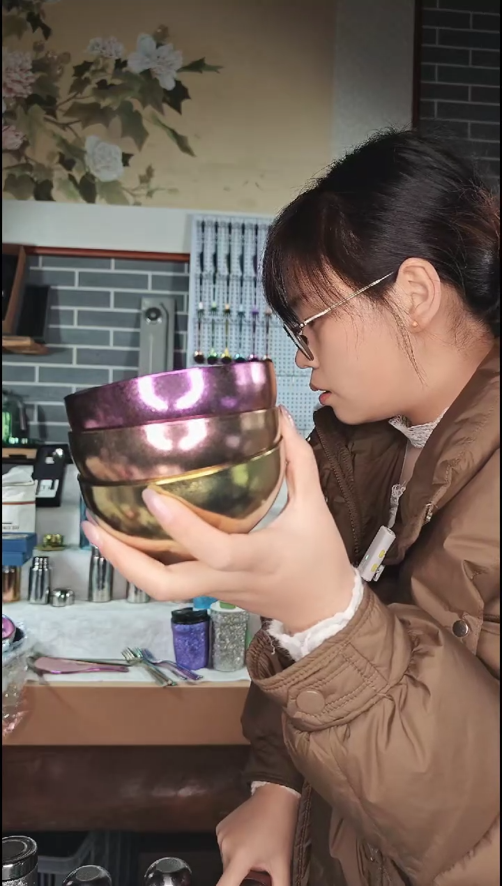 钛合金纯钛冰花小碗