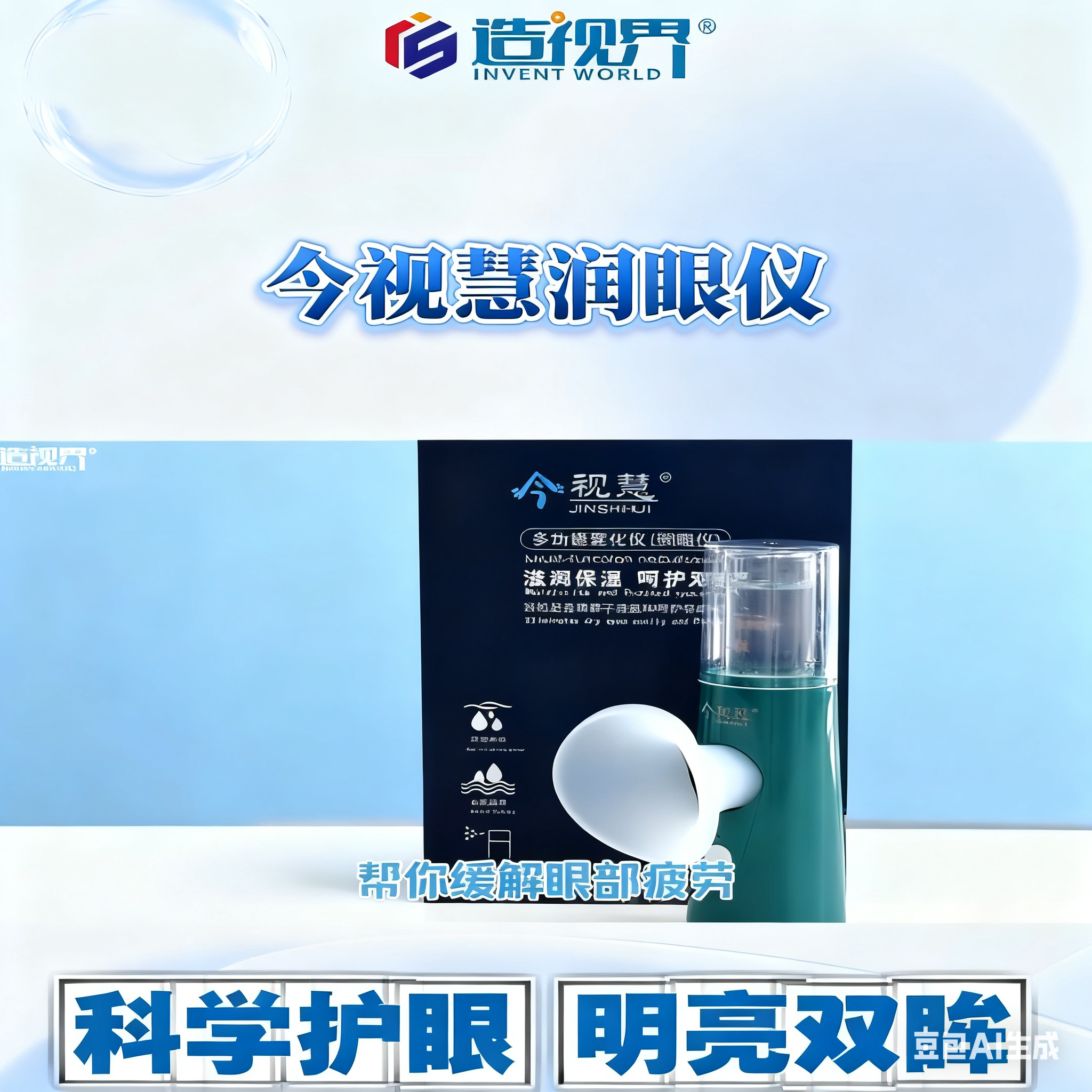 造视界今视慧润眼仪是保健液的搭档