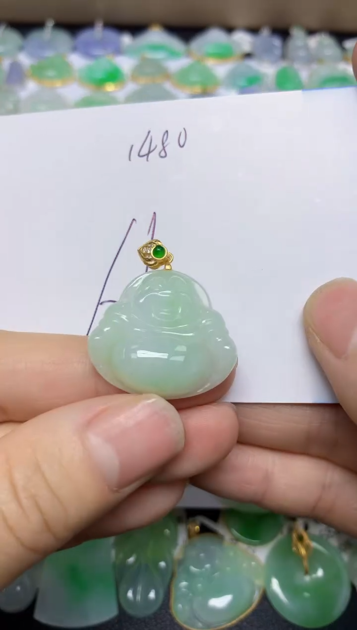 【闪购商品】翡翠未镶嵌挂件天然翡翠A货