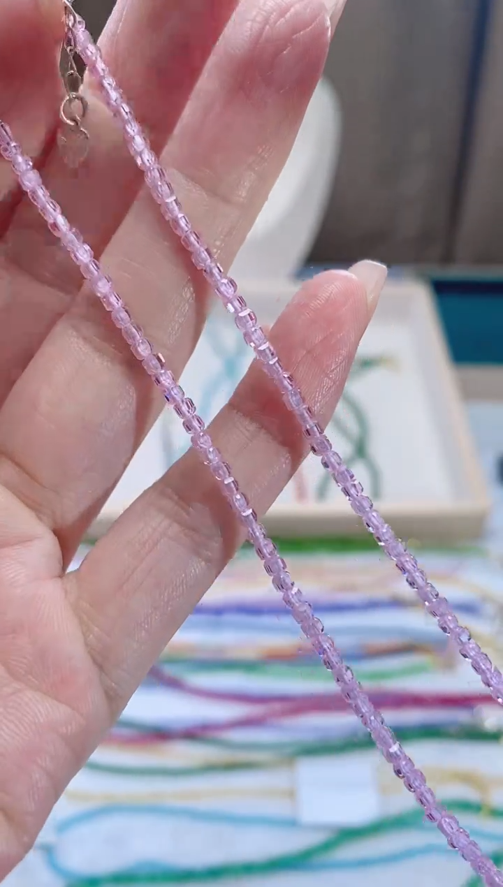 【闪购商品】钻石颈饰银S925镶嵌诗颜珠宝甄选SYZB58