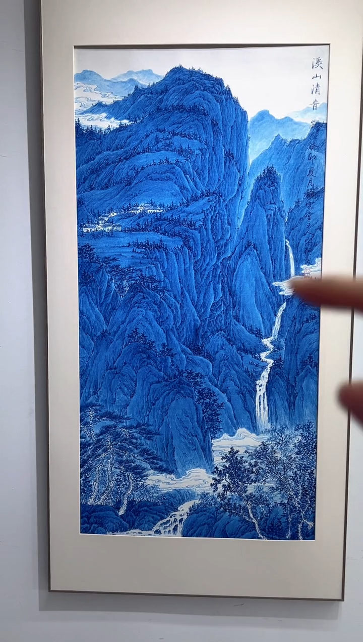 【闪购商品】绘画宋轲-8平尺-青花山水
