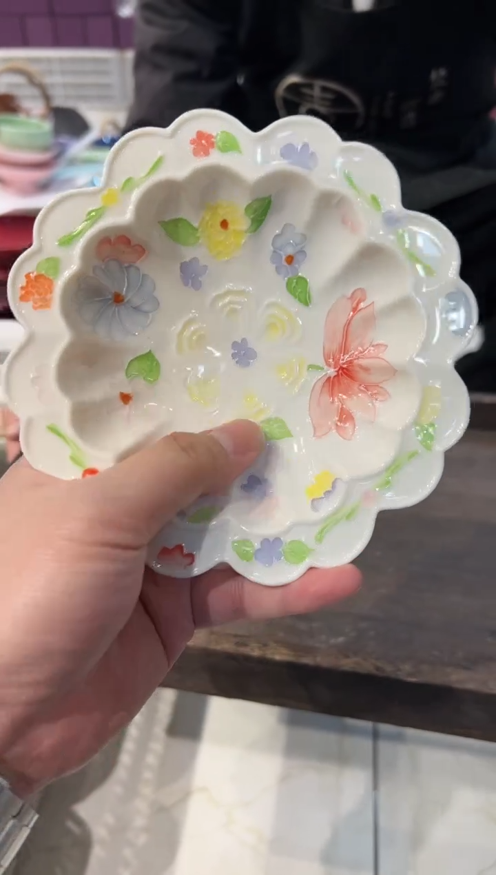 瓷片陶手绘茶具正品 【壶承】