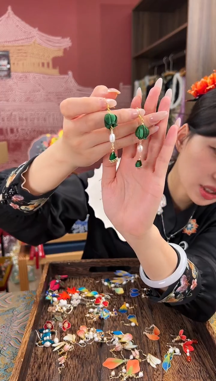 【闪购商品】刺绣苏绣世家非遗手工（耳环） 