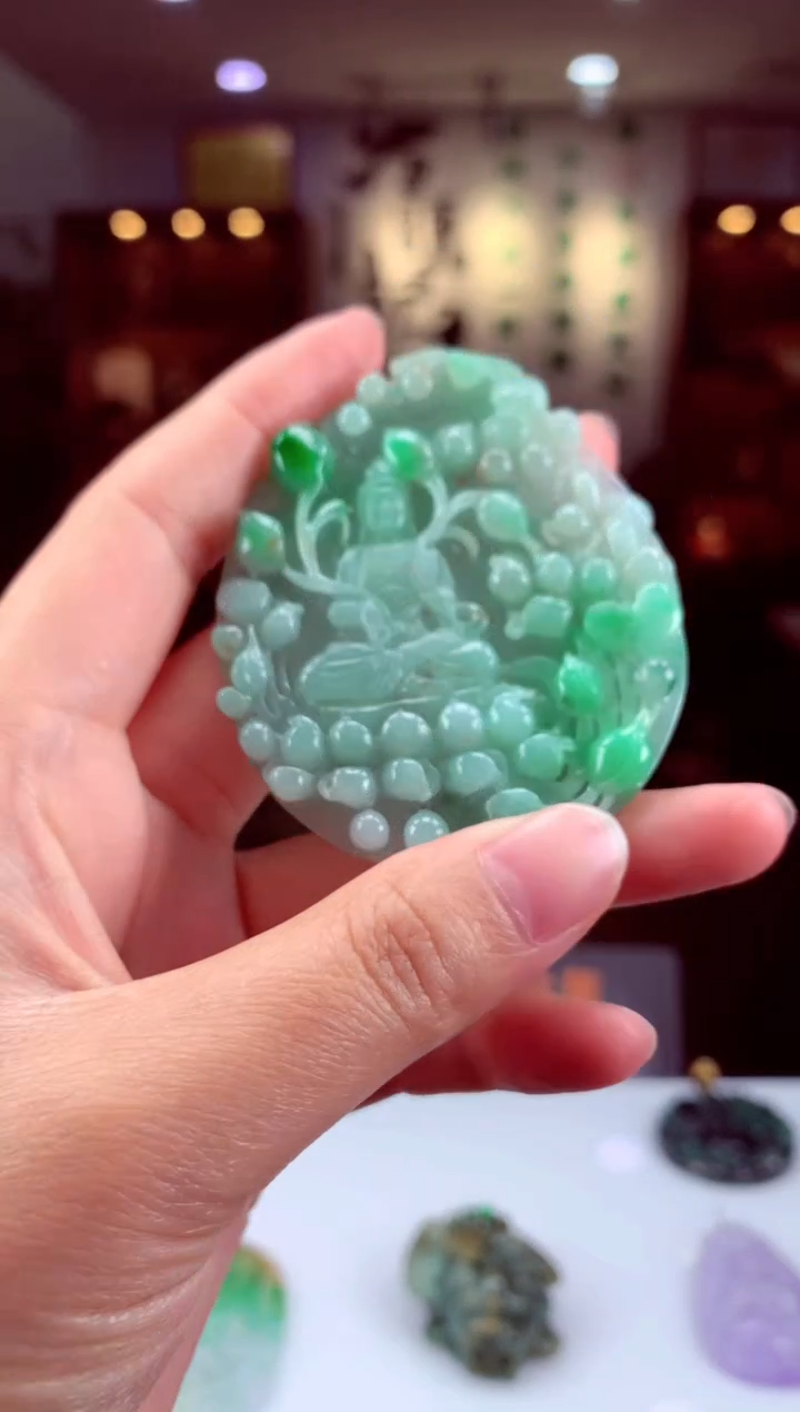 【闪购商品】定制翡翠未镶嵌天然A货翡翠（拍一发一）