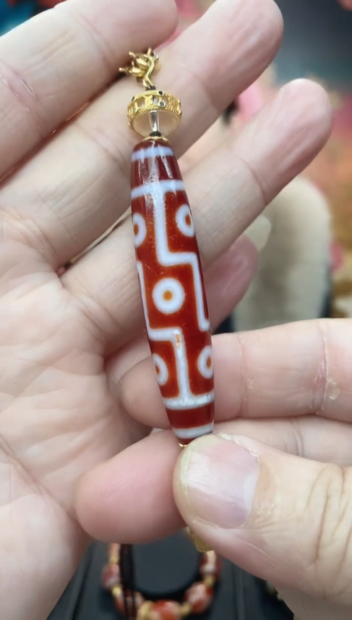 【闪购商品】玛瑙/玉髓吊坠未镶嵌玛瑙九眼吊坠