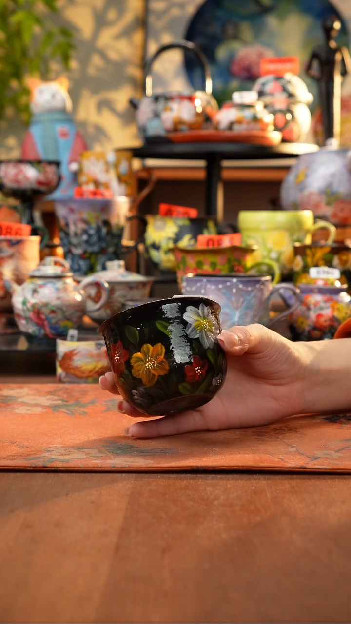 瓷片景德镇手工手绘672