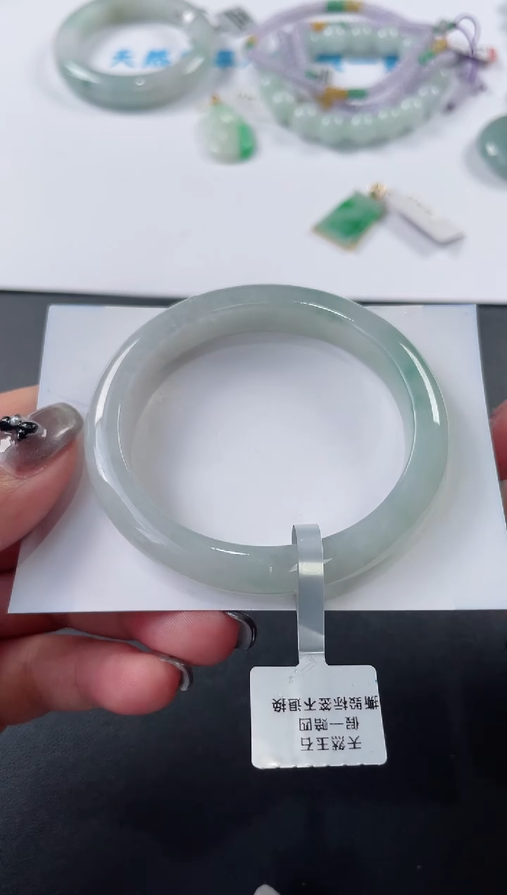 未镶嵌手镯翡翠基地发货H2772 52+