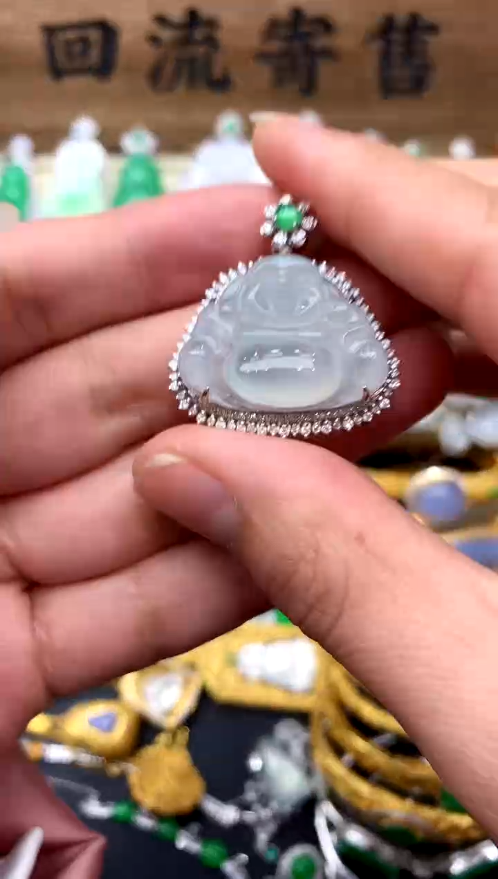 【闪购商品】翡翠颈饰18K金镶嵌266-中国好珍宝