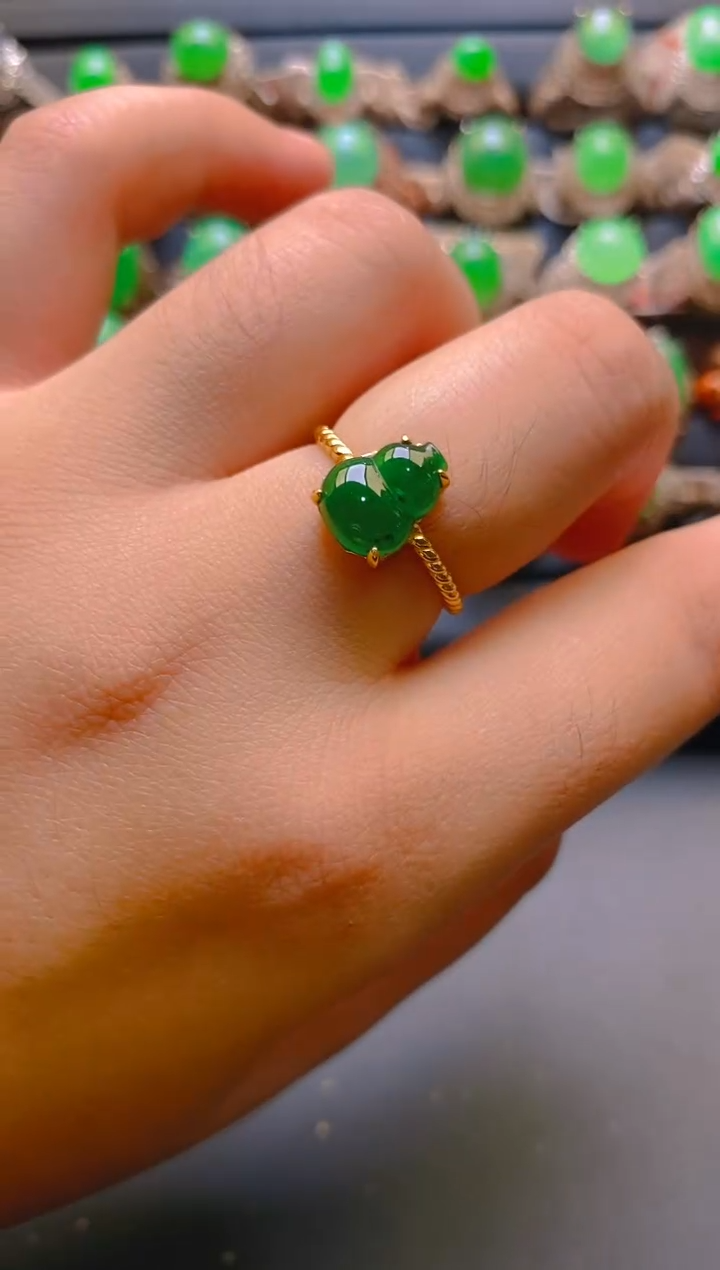 【闪购商品】翡翠耳饰银S925镶嵌天然A货翡翠1