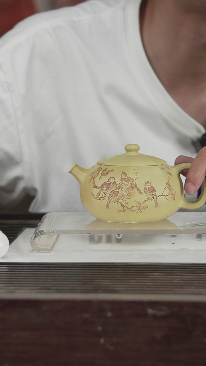 茶壶紫砂原矿紫砂壶300CC48号