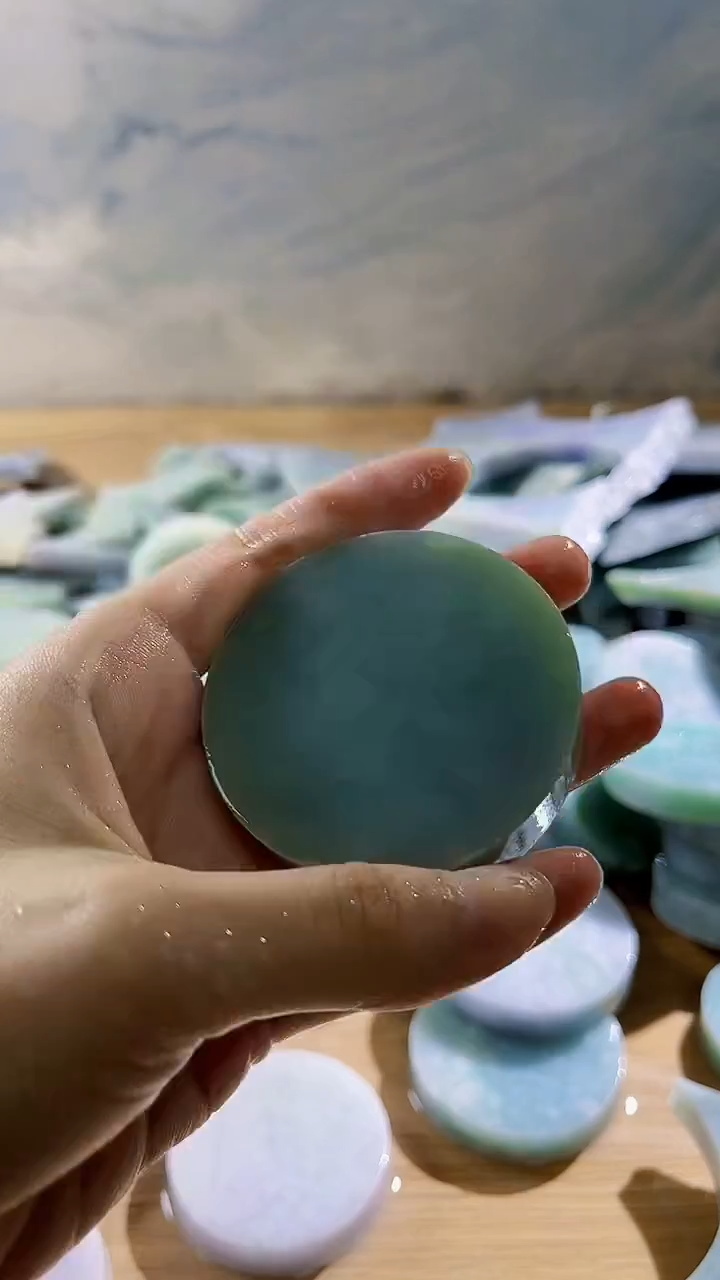 翡翠裸石缅甸翡翠A货文0159