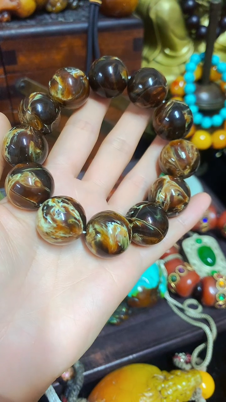 【闪购商品】琥珀手串未镶嵌直播推荐直播推荐