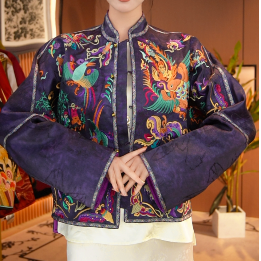 默·苗绣重工刺绣提花外套2025A2188—小黎