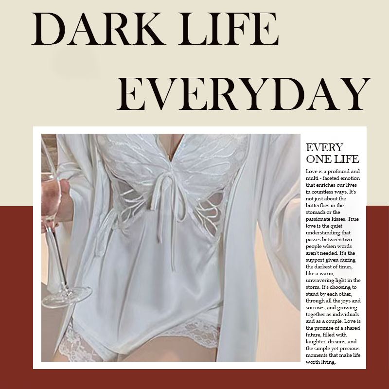 学院风禁欲系约性感显瘦辣妹气质纯欲内搭睡衣家居服