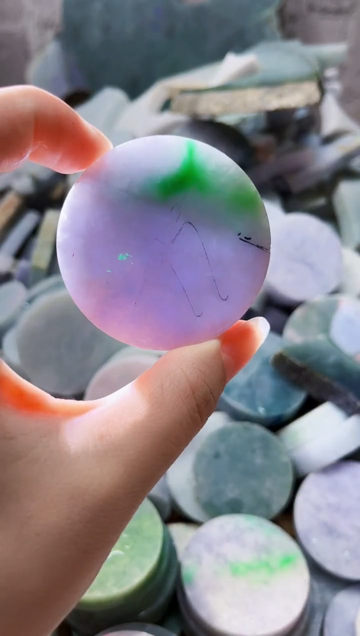 裸石翡翠天然翡翠A货012