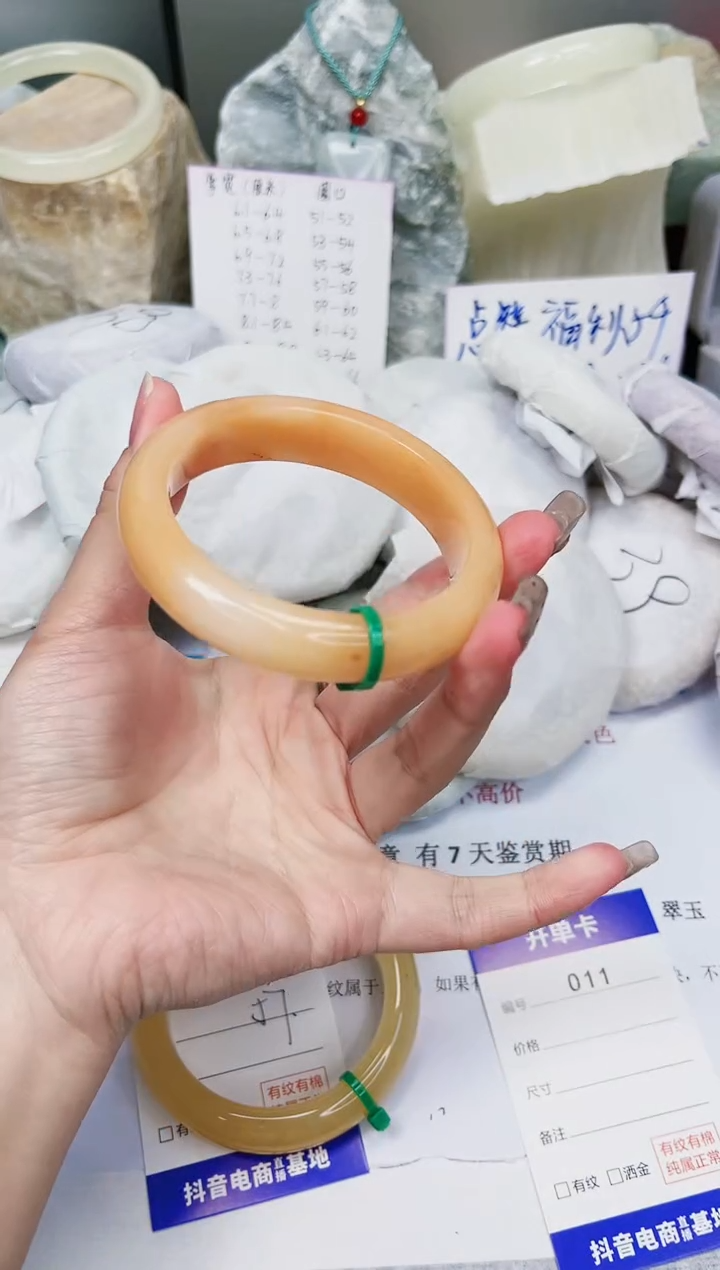 【闪购商品】石英质玉手镯未镶嵌11-财气镯-圈口57
