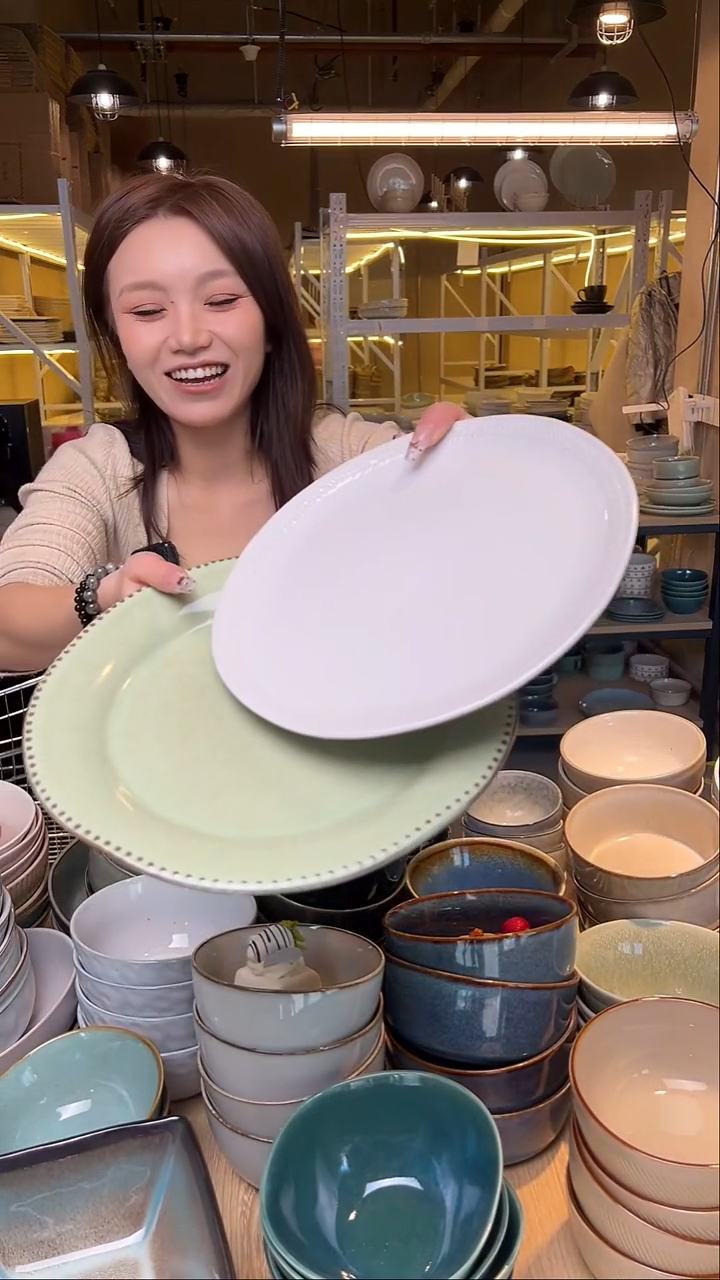 瓷207【瑕疵】外贸尾货窑变釉下彩