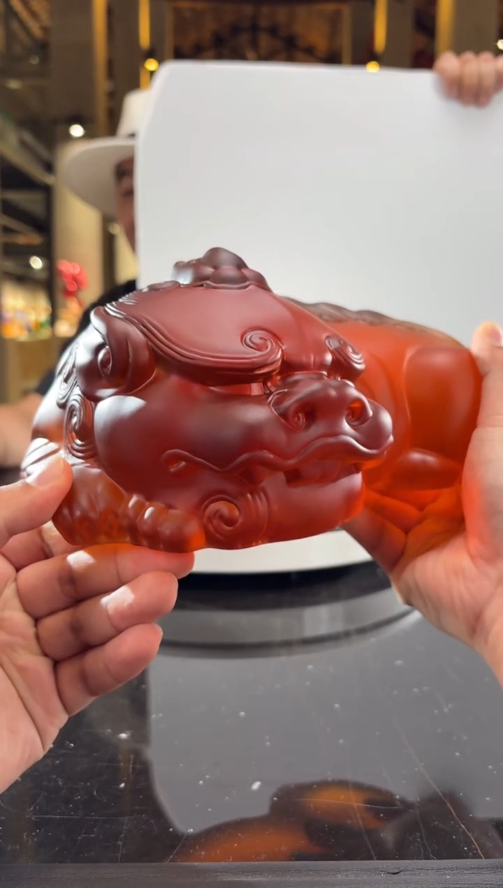 摆件璨石美学蜜蜡卧福貔貅