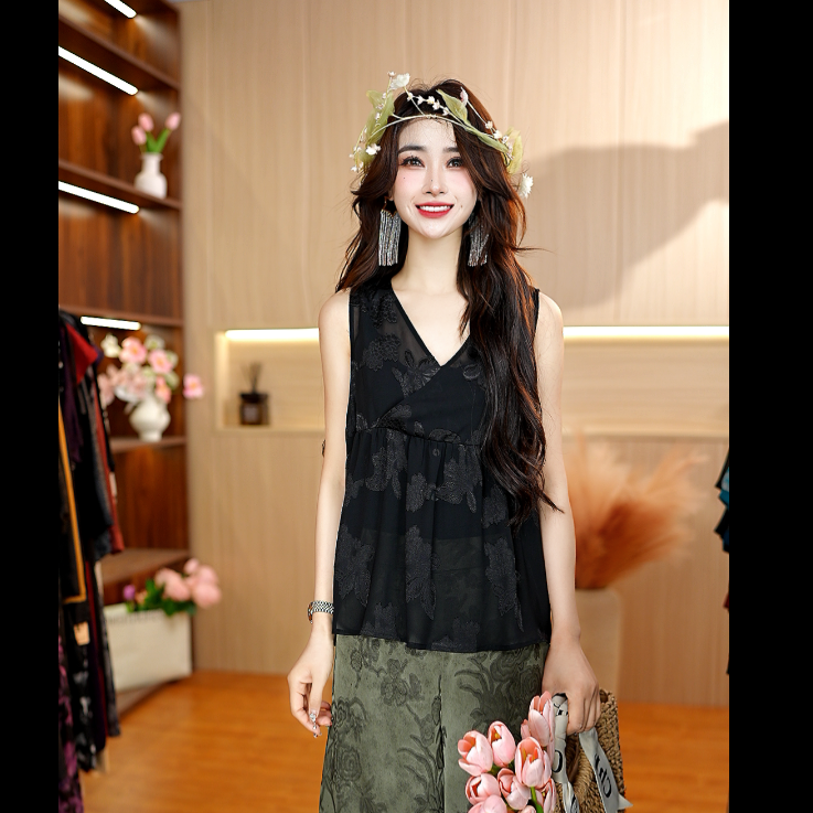 9666-20新款女士小衫背心