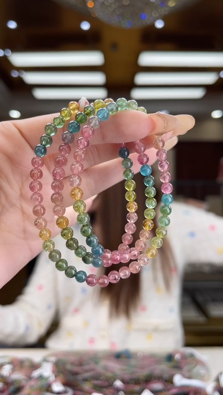 【闪购商品】碧玺/未镶嵌5mm+碧玺多圈多样性发货47