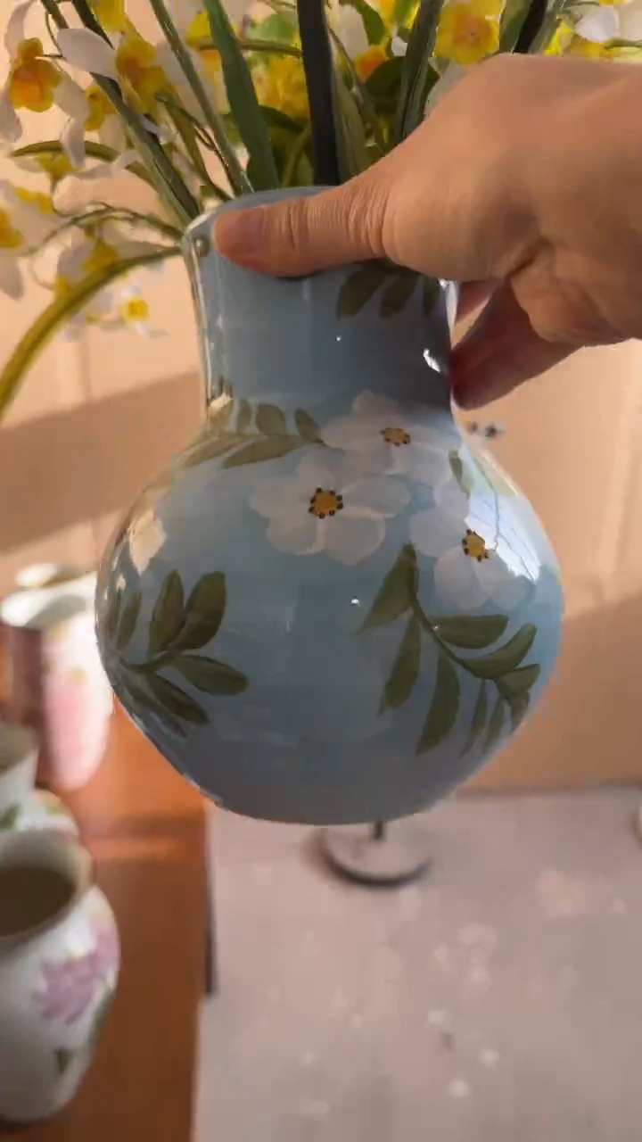 瓶陶景德镇手工绘画陶瓷