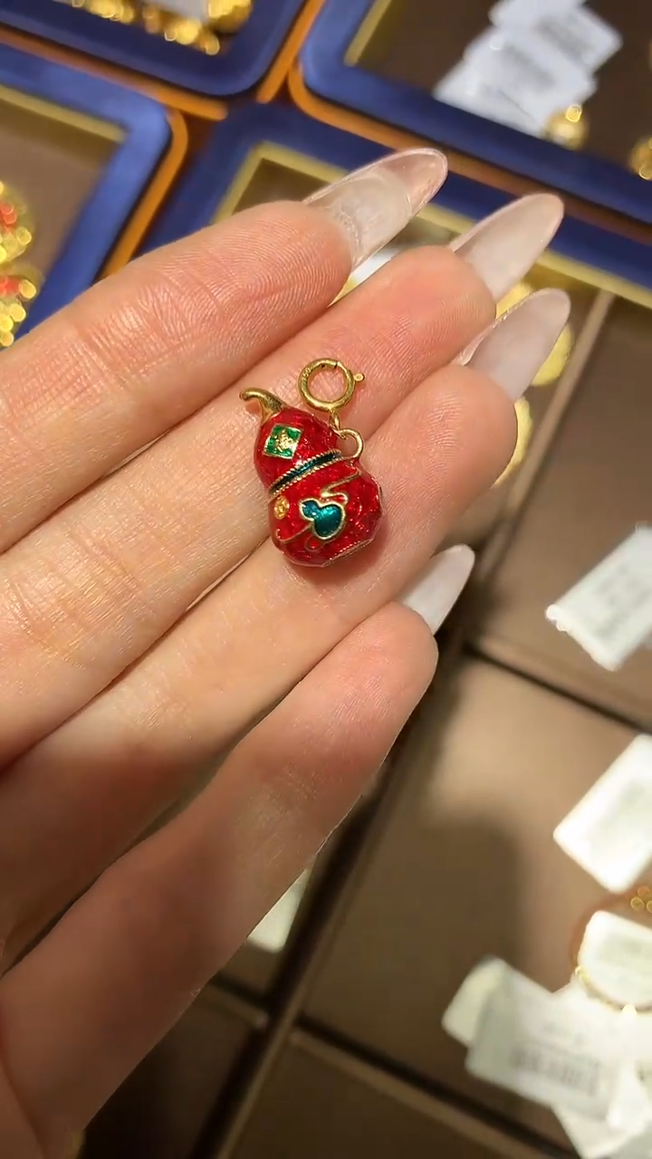【闪购商品】18K金手饰18K葫芦吊坠时尚