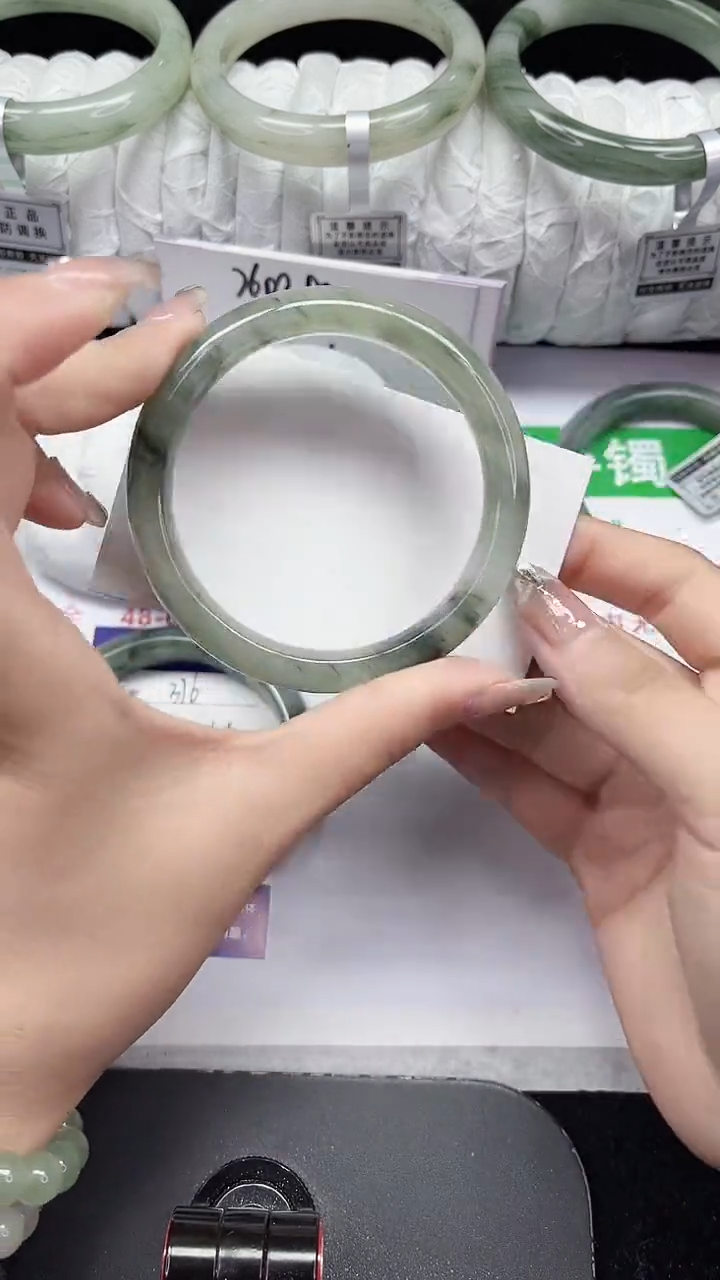 未镶嵌手镯石英质玉377-57/58