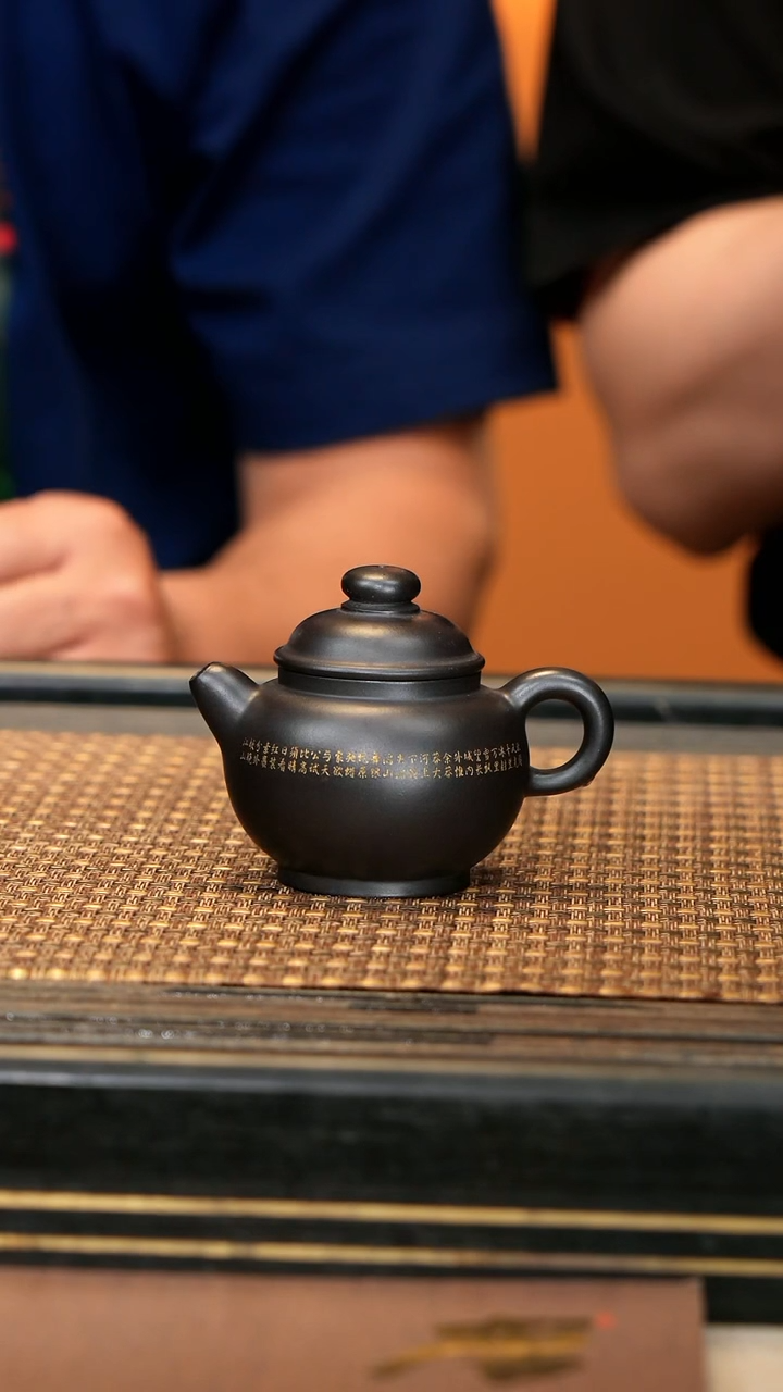 茶壶紫砂TZP31 《巨轮》乌金砂