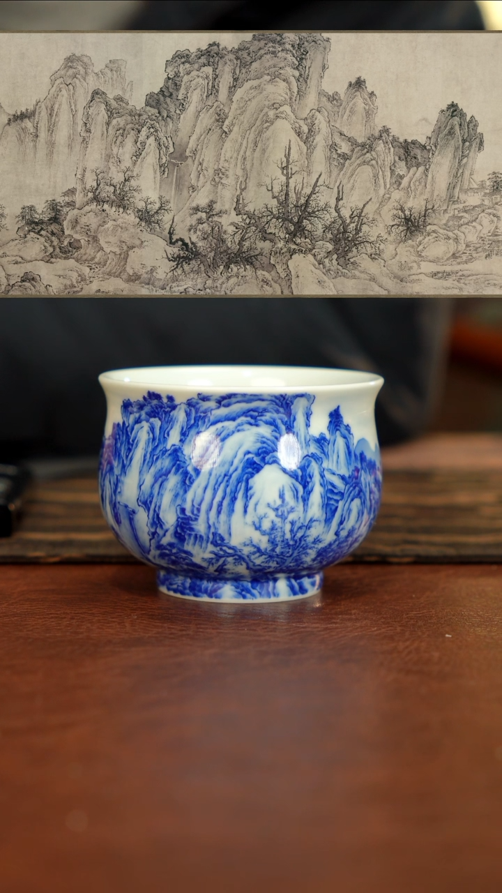 【闪购商品】瓷片半山晓野 宋画山水 江山行旅