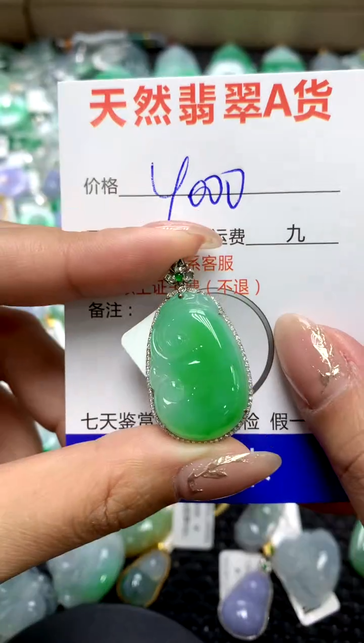 【闪购商品】翡翠颈饰18K金镶嵌111111111