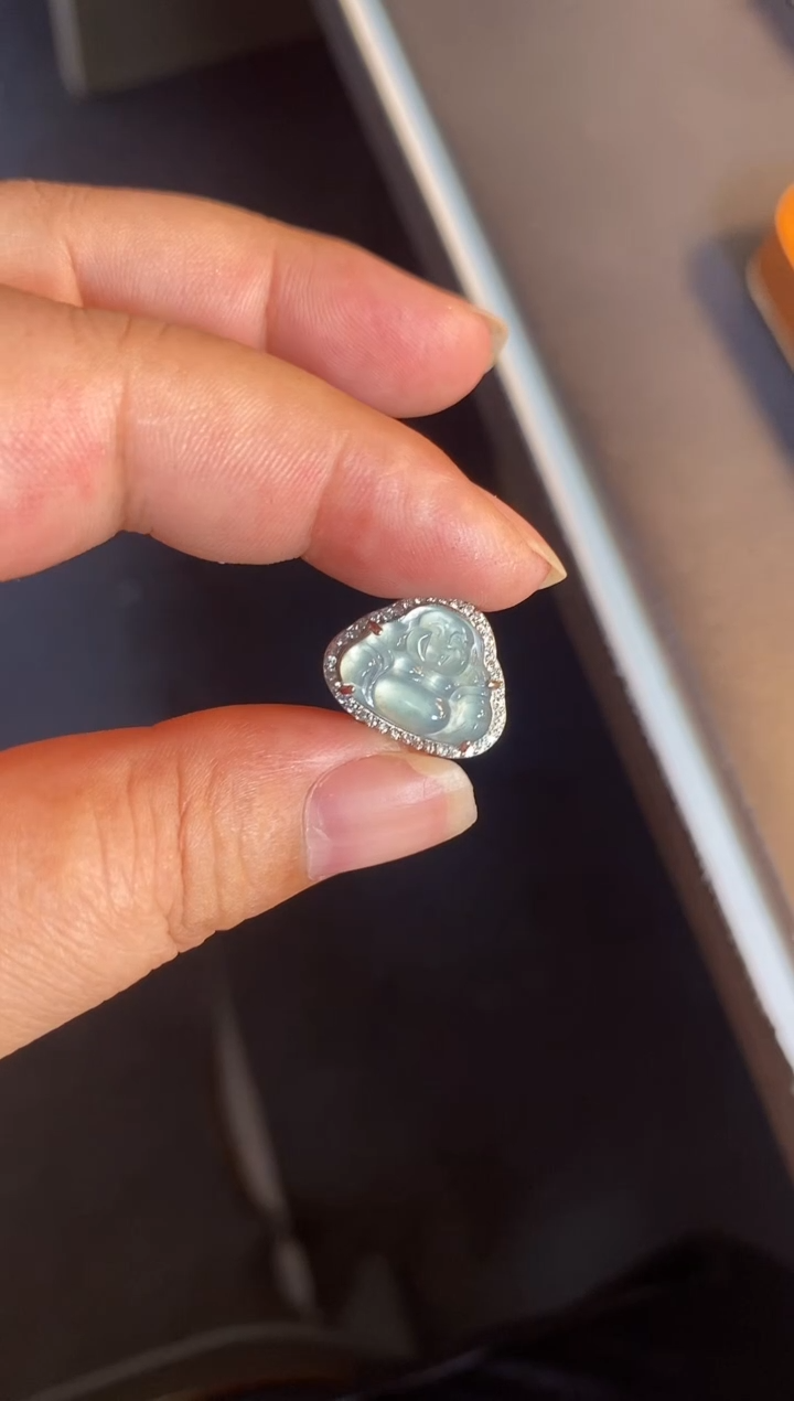 吊坠(不含链)银S925镶嵌翡翠1