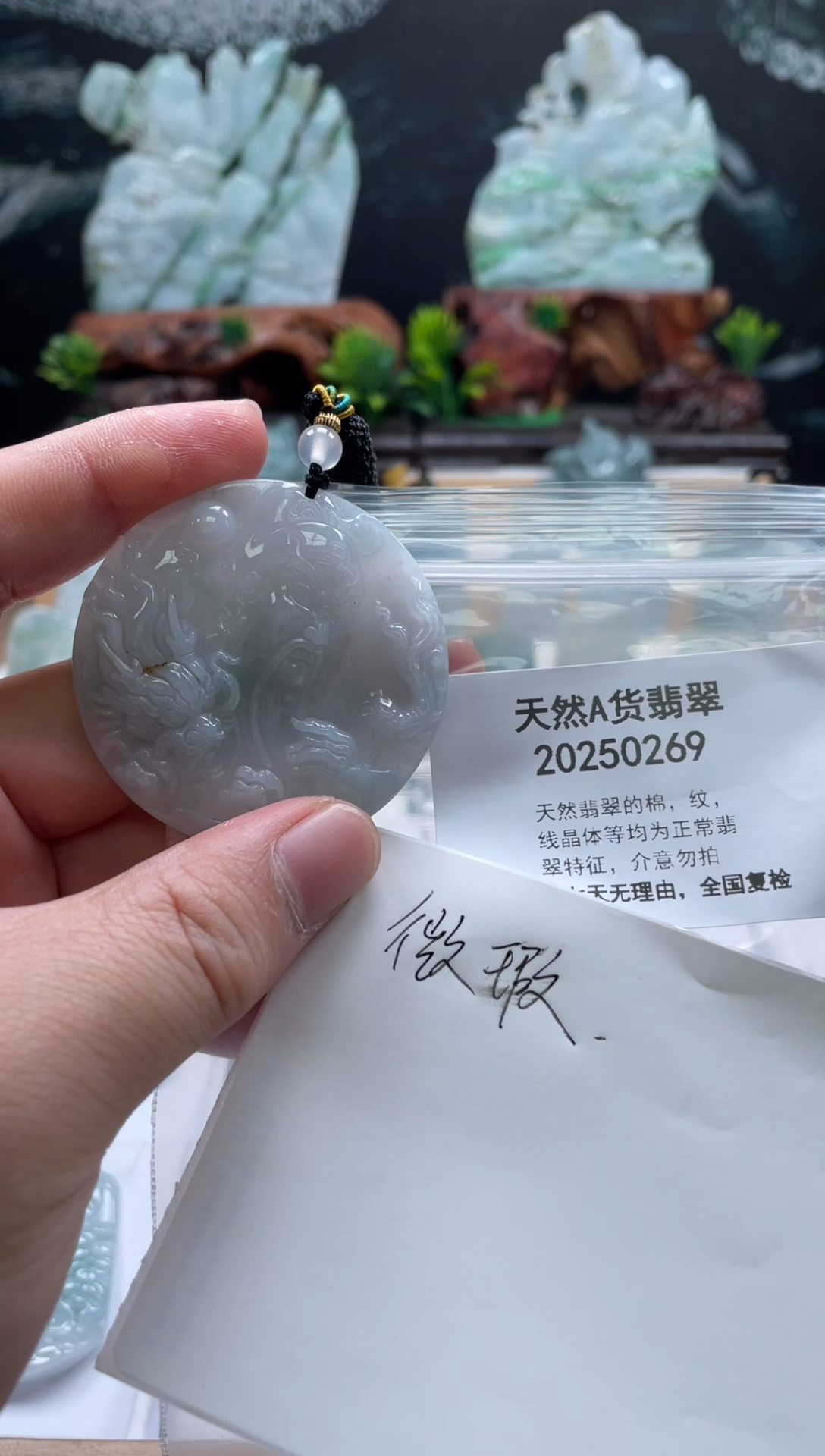 颈饰未镶嵌翡翠翠峰翡翠202512030007