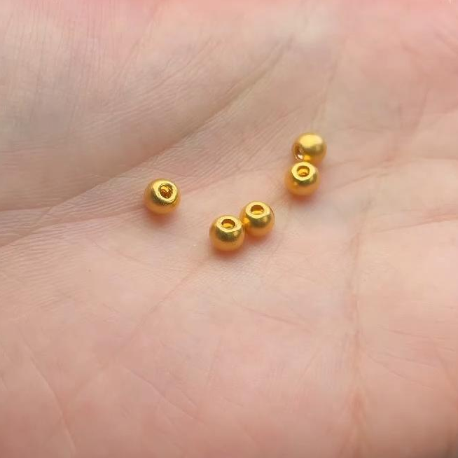 【老王优选】3611091-足金古法5m金珠-多样性发一