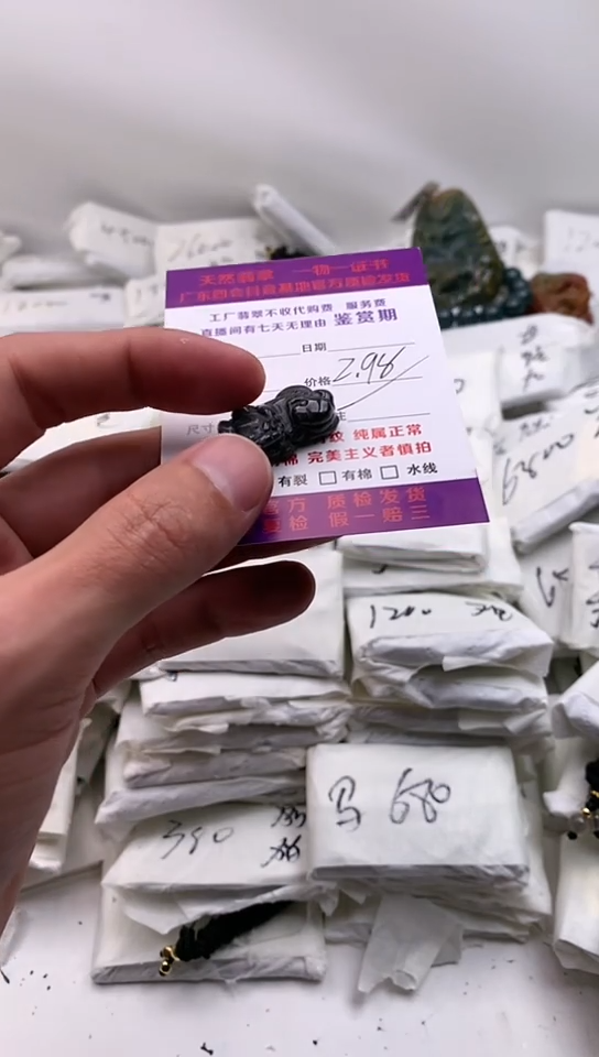 翡翠未镶嵌颈饰貔貅【品质一般介意慎拍】