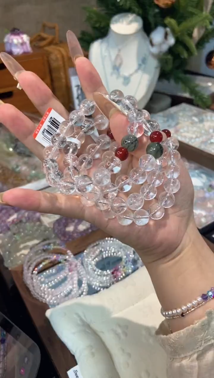 未镶嵌手串水晶孤品捡漏均匀瑕疵介意勿拍