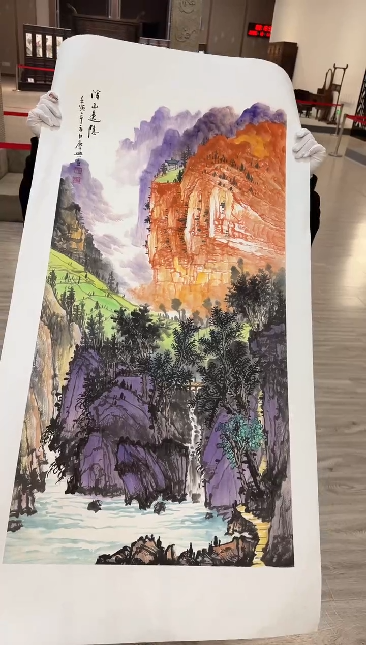 国画23赵隆轩美术馆李庆兴老师作品