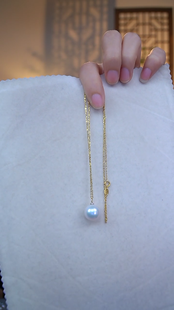 淡水珍珠未镶嵌吊坠(赠链)吊坠13-14（赠银链）FD024