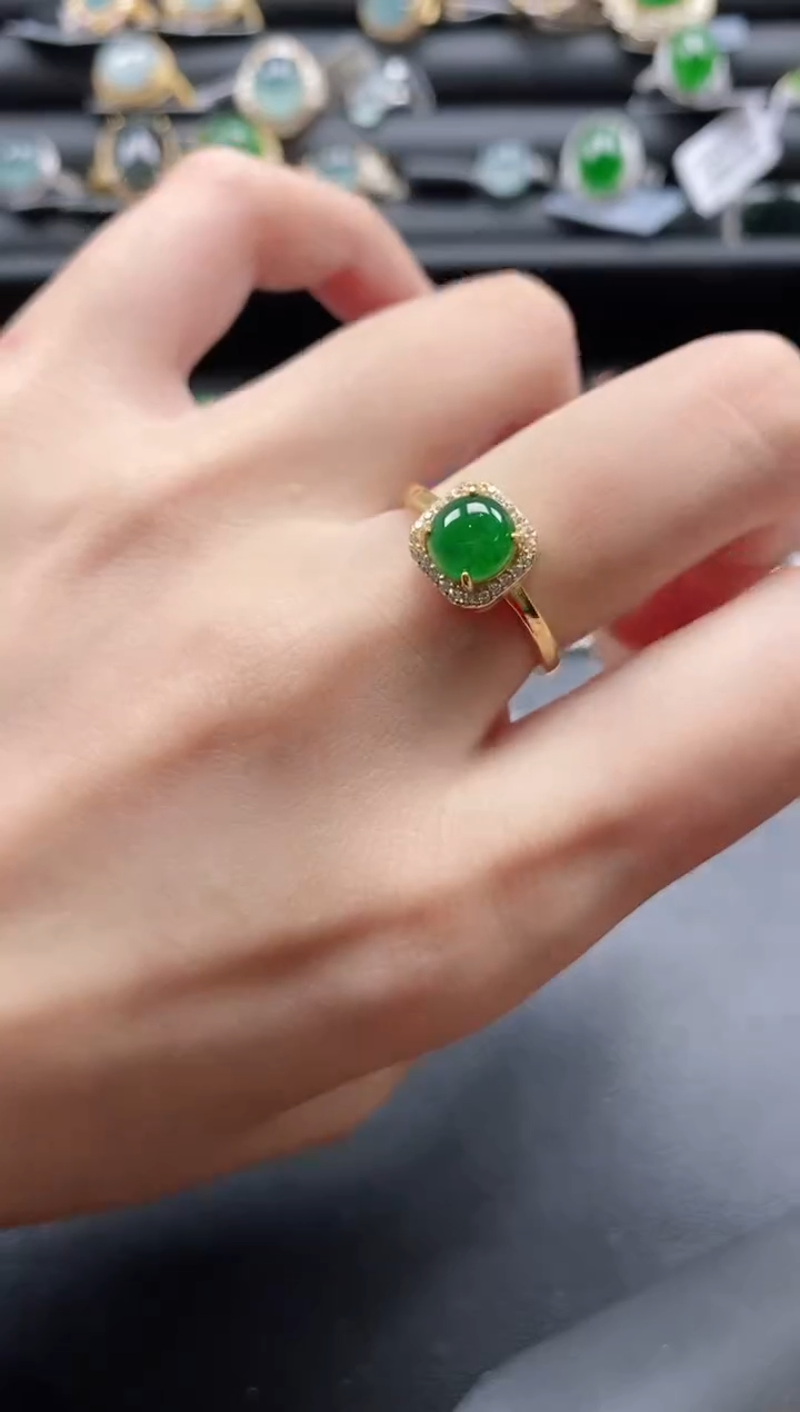 【闪购商品】翡翠戒指银S925镶嵌1111