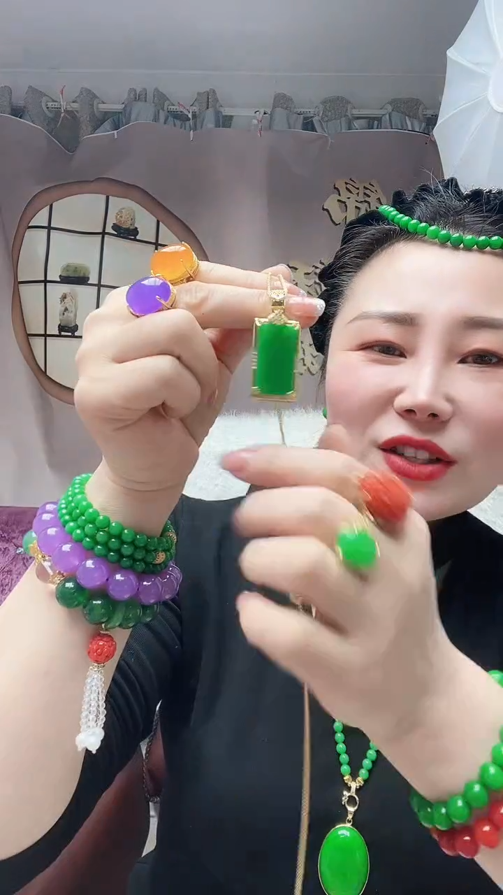 【闪购商品】翡翠颈饰14K金镶嵌S1号